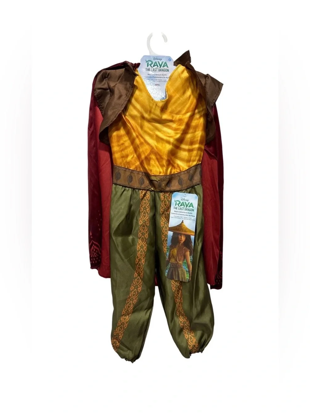Girls Red Cape and Green Pants Fantasy Costume - Kids Costume